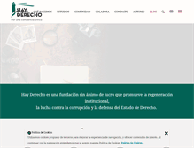 Tablet Screenshot of hayderecho.com